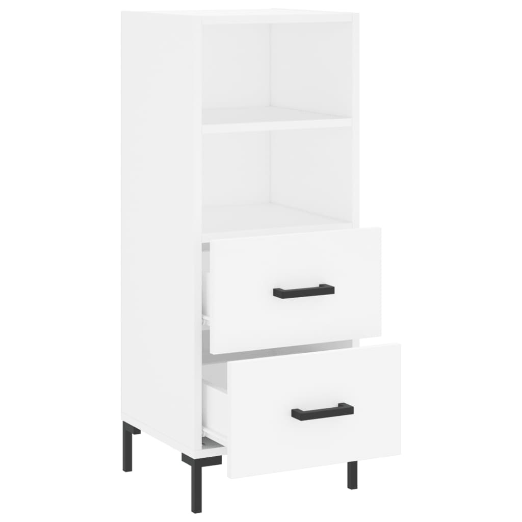 VidaXL Dressoir 34,5x34x90 cm bewerkt hout wit