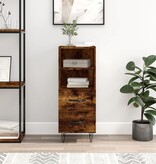 VidaXL Dressoir 34,5x34x90 cm bewerkt hout gerookt eiken