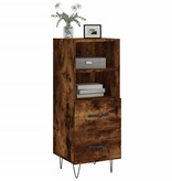 VidaXL Dressoir 34,5x34x90 cm bewerkt hout gerookt eiken