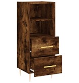 VidaXL Dressoir 34,5x34x90 cm bewerkt hout gerookt eiken