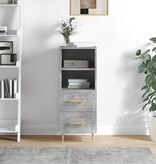 VidaXL Dressoir 34,5x34x90 cm bewerkt hout betongrijs