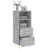 VidaXL Dressoir 34,5x34x90 cm bewerkt hout betongrijs