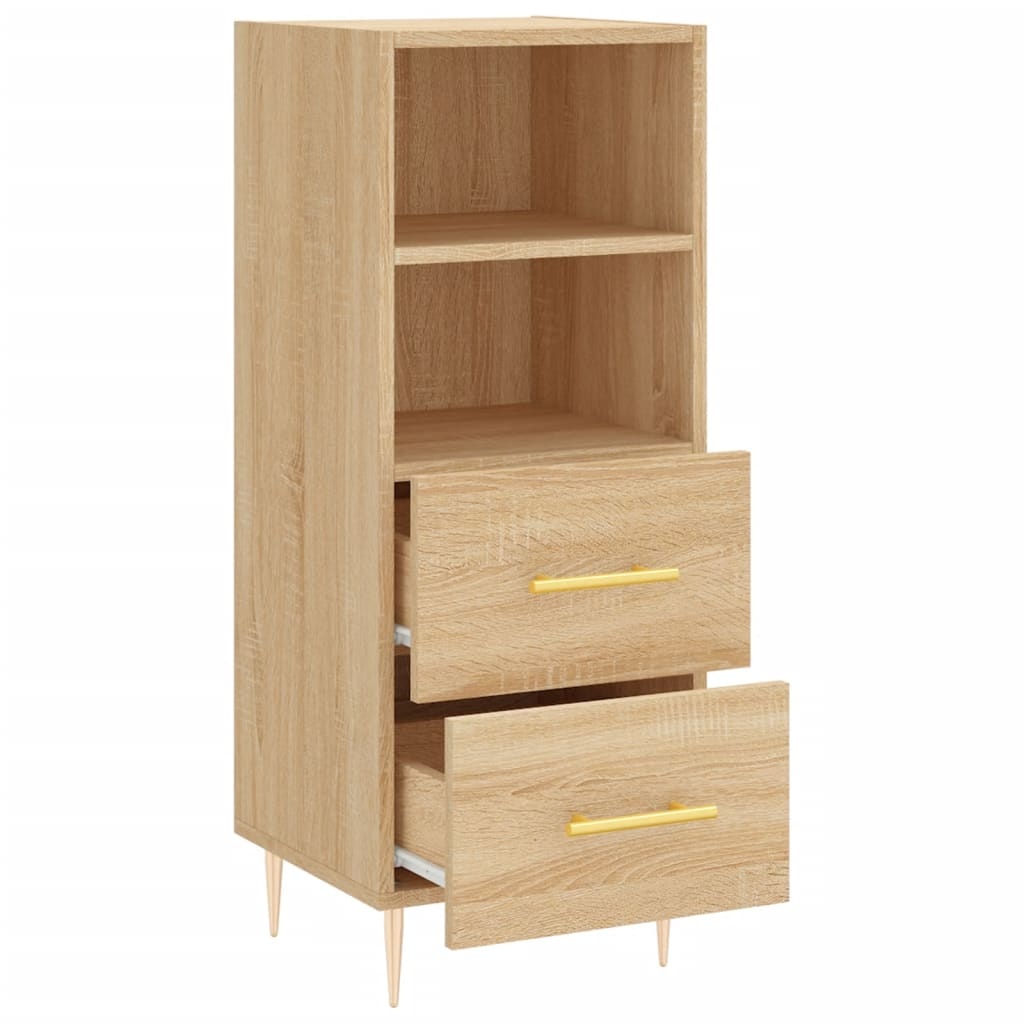 VidaXL Dressoir 34,5x34x90 cm bewerkt hout sonoma eiken
