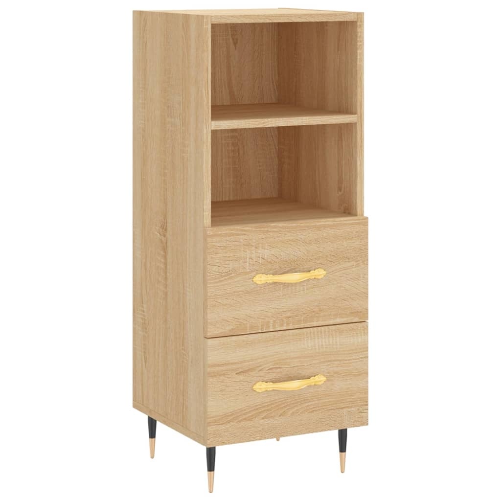 VidaXL Dressoir 34,5x34x90 cm bewerkt hout sonoma eiken