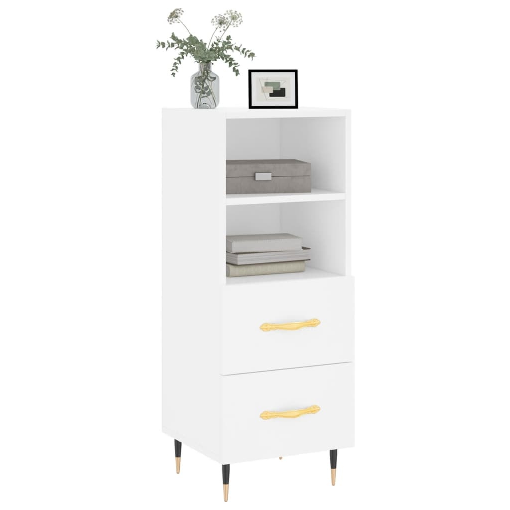 VidaXL Dressoir 34,5x34x90 cm bewerkt hout wit