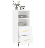 VidaXL Dressoir 34,5x34x90 cm bewerkt hout wit