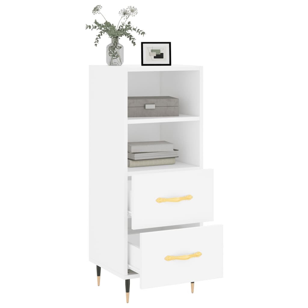 VidaXL Dressoir 34,5x34x90 cm bewerkt hout wit