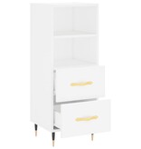 VidaXL Dressoir 34,5x34x90 cm bewerkt hout wit