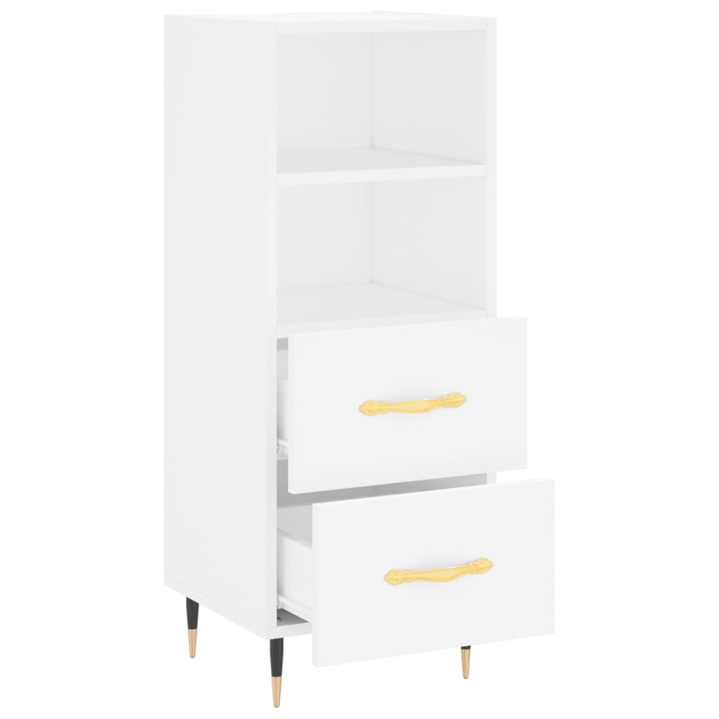 VidaXL Dressoir 34,5x34x90 cm bewerkt hout wit