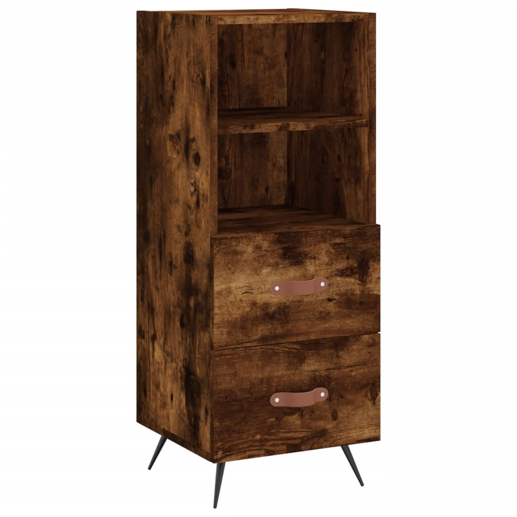 VidaXL Dressoir 34,5x34x90 cm bewerkt hout gerookt eiken