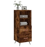 VidaXL Dressoir 34,5x34x90 cm bewerkt hout gerookt eiken