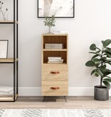 VidaXL Dressoir 34,5x34x90 cm bewerkt hout sonoma eiken