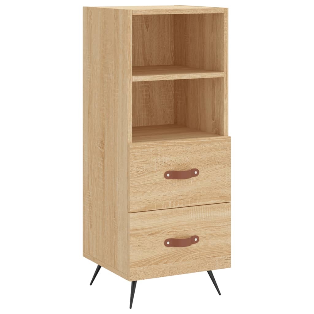 VidaXL Dressoir 34,5x34x90 cm bewerkt hout sonoma eiken