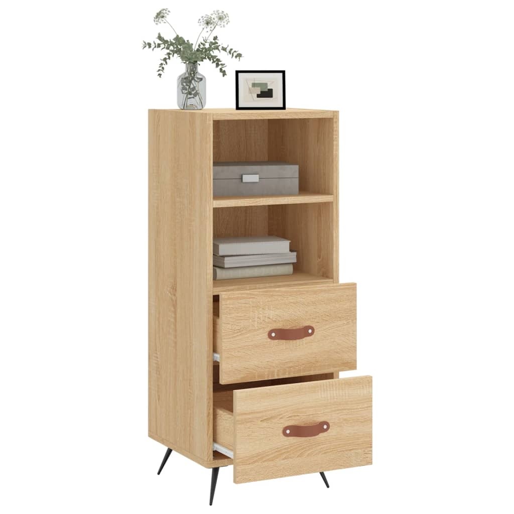 VidaXL Dressoir 34,5x34x90 cm bewerkt hout sonoma eiken