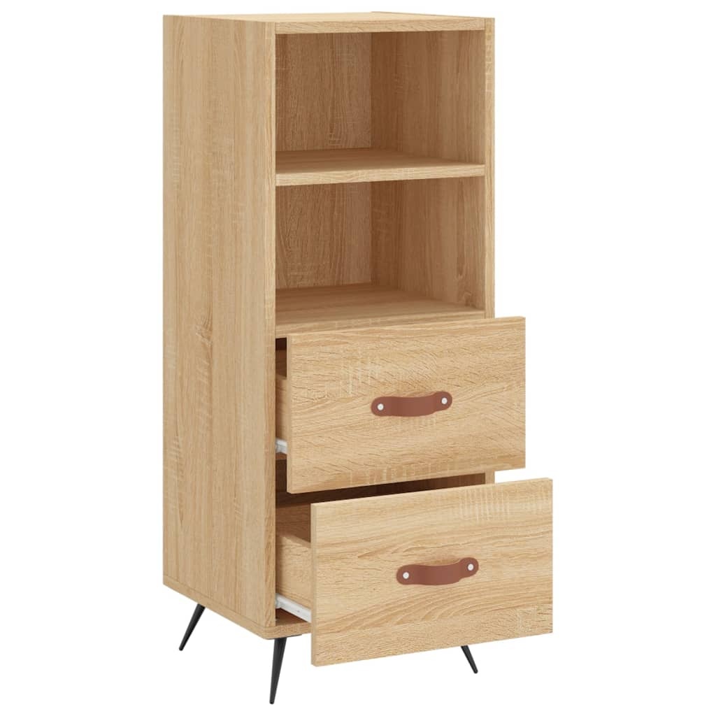 VidaXL Dressoir 34,5x34x90 cm bewerkt hout sonoma eiken