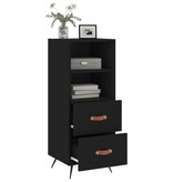 VidaXL Dressoir 34,5x34x90 cm bewerkt hout zwart