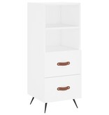 VidaXL Dressoir 34,5x34x90 cm bewerkt hout wit
