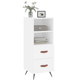 VidaXL Dressoir 34,5x34x90 cm bewerkt hout wit