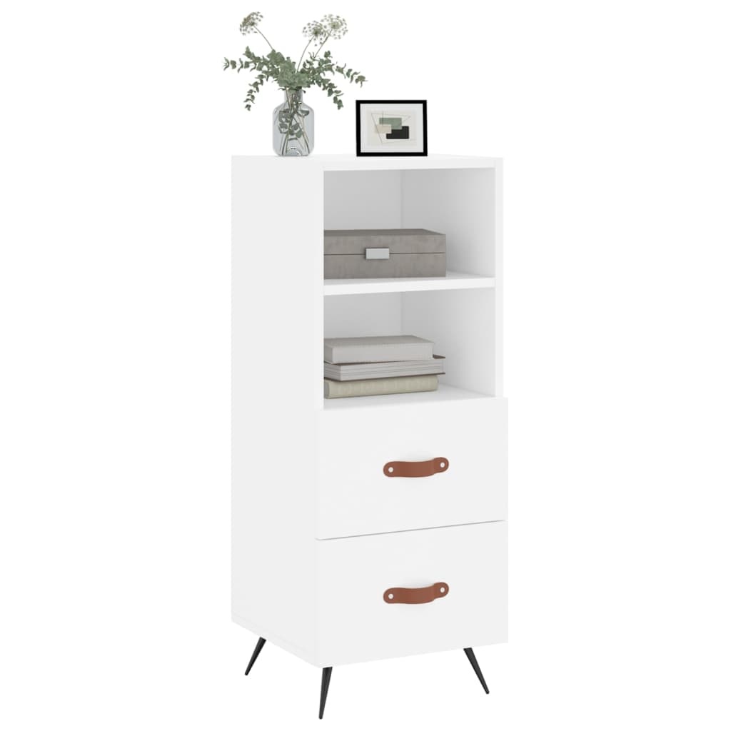 VidaXL Dressoir 34,5x34x90 cm bewerkt hout wit