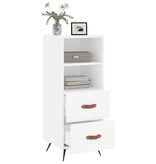 VidaXL Dressoir 34,5x34x90 cm bewerkt hout wit
