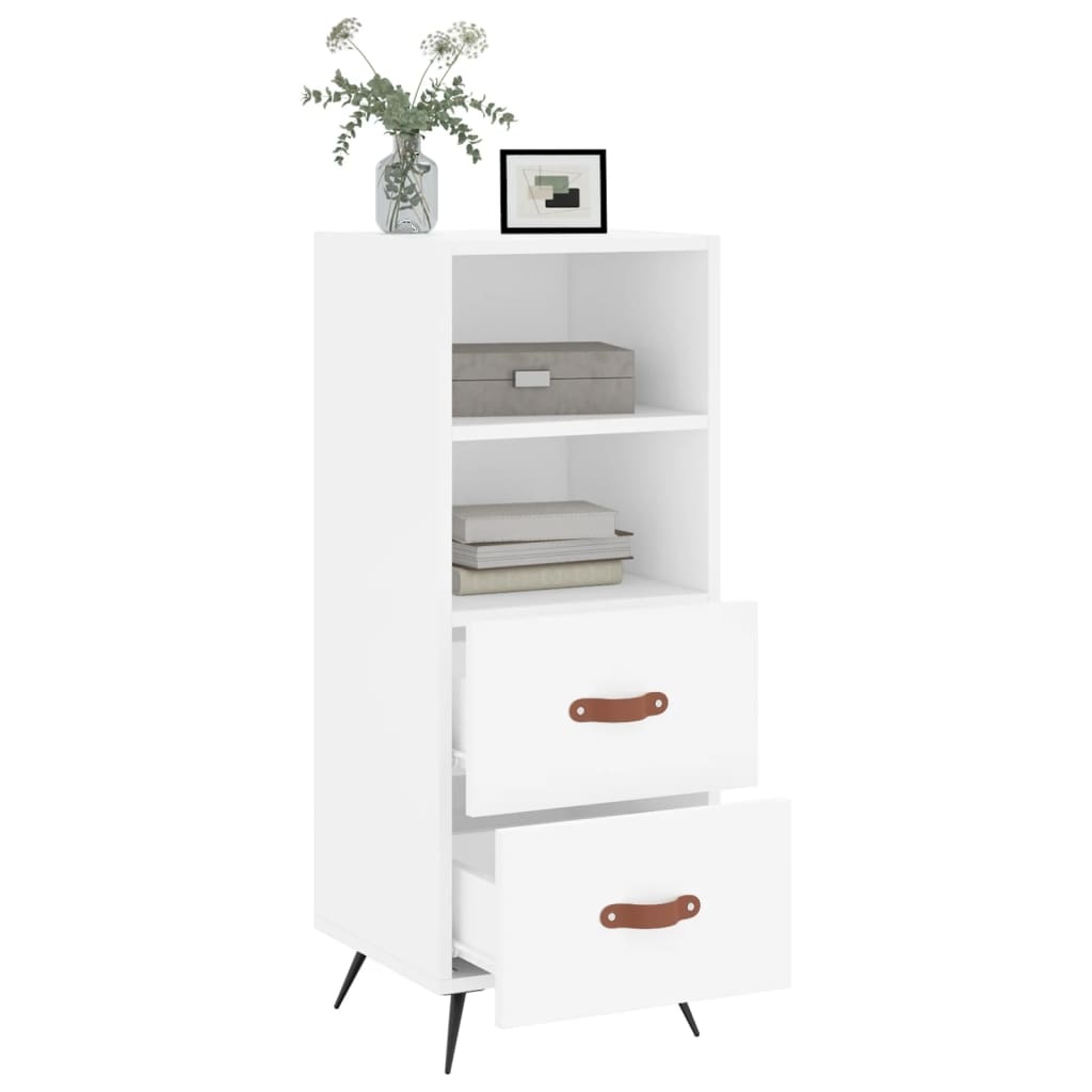 VidaXL Dressoir 34,5x34x90 cm bewerkt hout wit