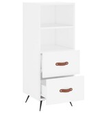 VidaXL Dressoir 34,5x34x90 cm bewerkt hout wit