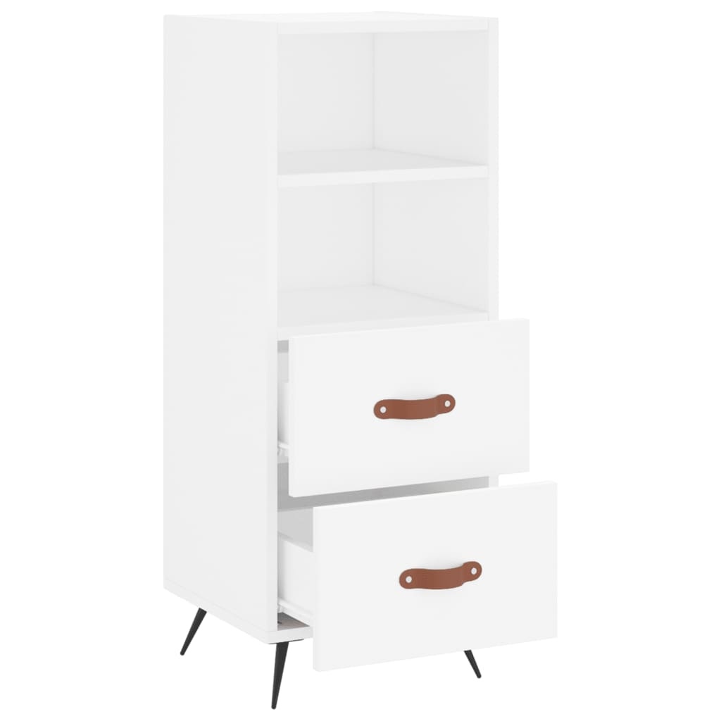 VidaXL Dressoir 34,5x34x90 cm bewerkt hout wit