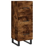 VidaXL Dressoir 34,5x34x90 cm bewerkt hout gerookt eiken