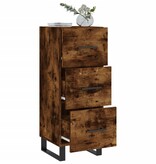 VidaXL Dressoir 34,5x34x90 cm bewerkt hout gerookt eiken