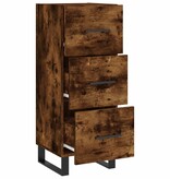 VidaXL Dressoir 34,5x34x90 cm bewerkt hout gerookt eiken