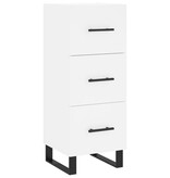 VidaXL Dressoir 34,5x34x90 cm bewerkt hout wit