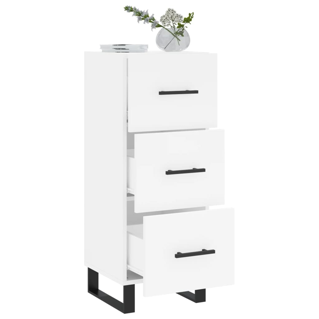 VidaXL Dressoir 34,5x34x90 cm bewerkt hout wit