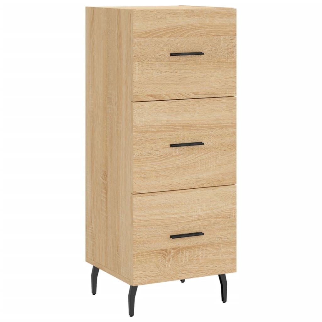 VidaXL Dressoir 34,5x34x90 cm bewerkt hout sonoma eiken