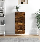 VidaXL Dressoir 34,5x34x90 cm bewerkt hout gerookt eiken