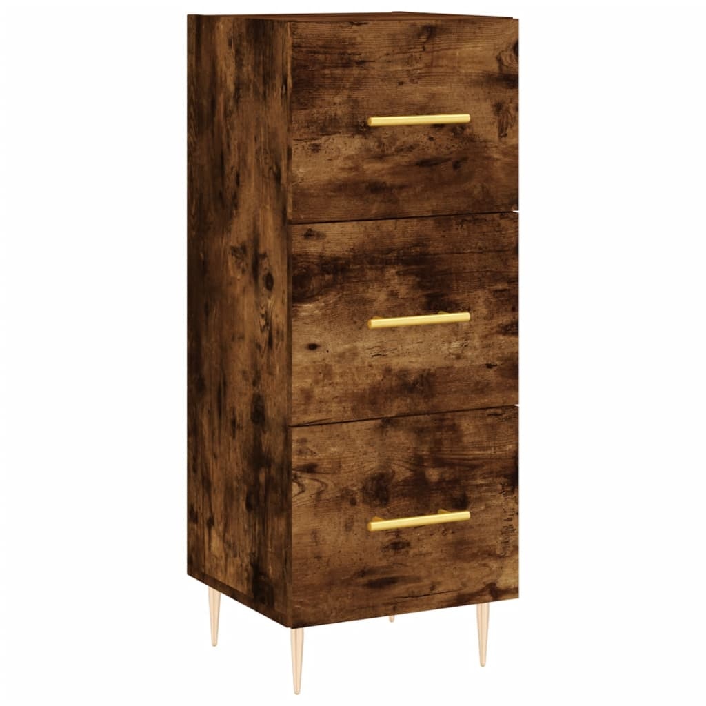 VidaXL Dressoir 34,5x34x90 cm bewerkt hout gerookt eiken