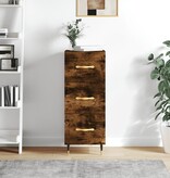 VidaXL Dressoir 34,5x34x90 cm bewerkt hout gerookt eiken