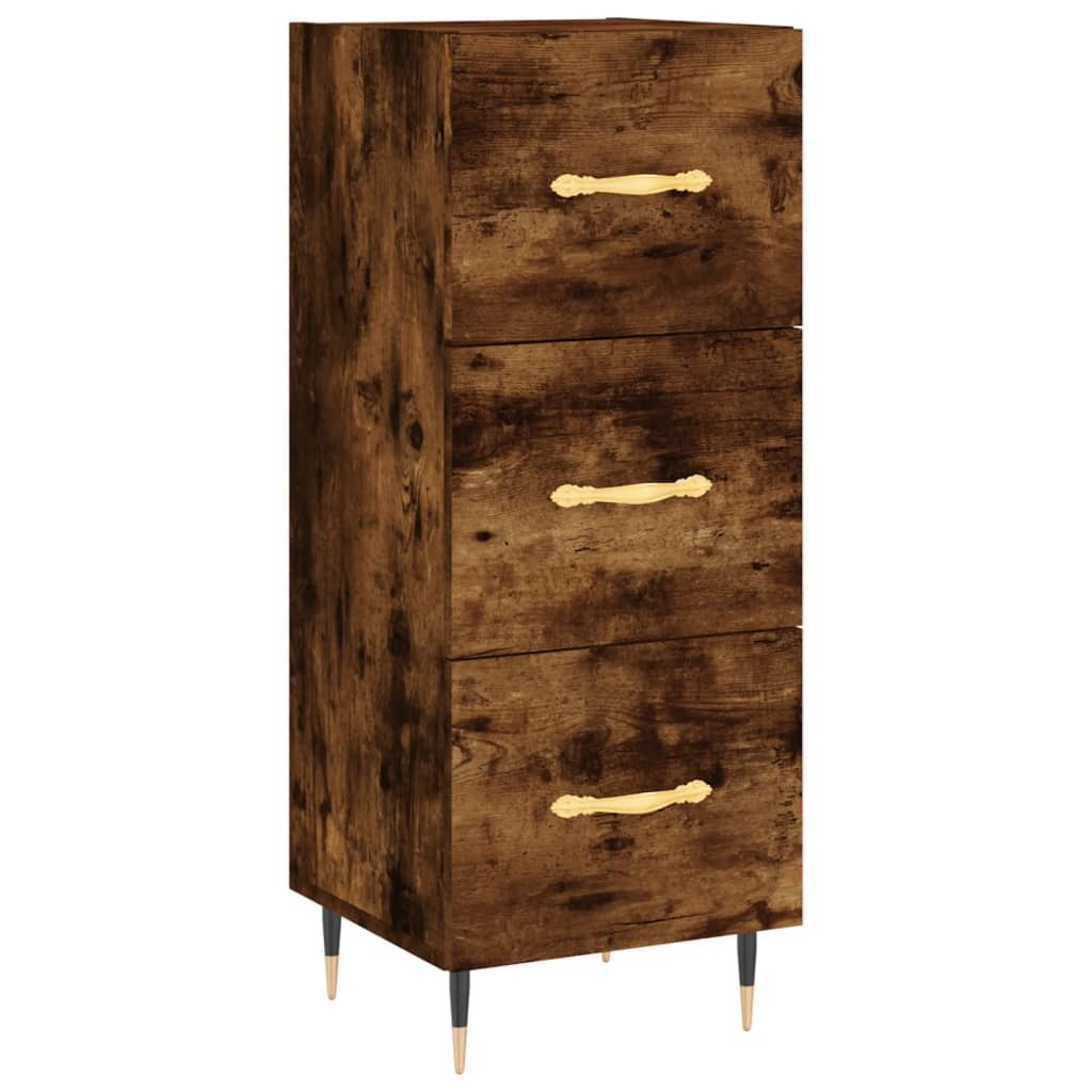 VidaXL Dressoir 34,5x34x90 cm bewerkt hout gerookt eiken