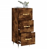 VidaXL Dressoir 34,5x34x90 cm bewerkt hout gerookt eiken