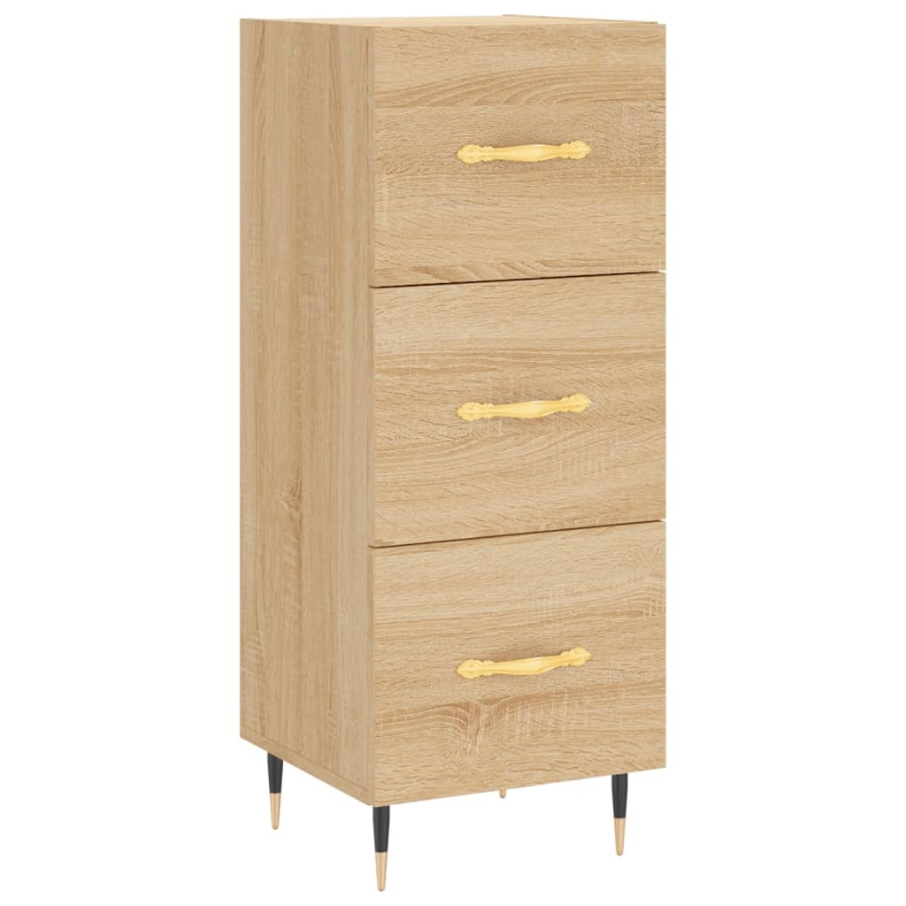 VidaXL Dressoir 34,5x34x90 cm bewerkt hout sonoma eiken