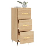 VidaXL Dressoir 34,5x34x90 cm bewerkt hout sonoma eiken