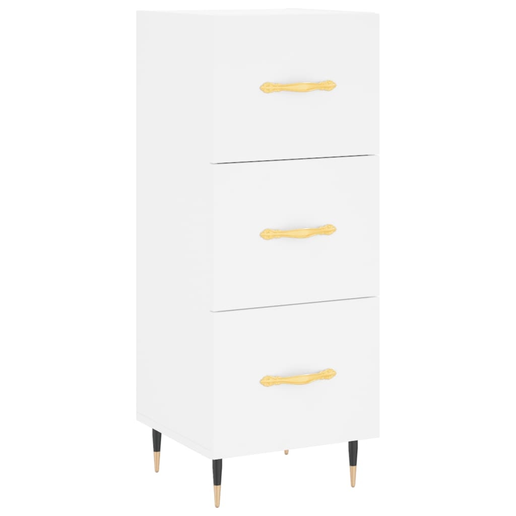 VidaXL Dressoir 34,5x34x90 cm bewerkt hout wit
