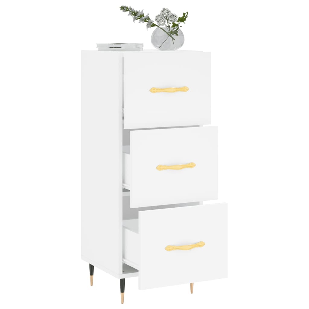 VidaXL Dressoir 34,5x34x90 cm bewerkt hout wit