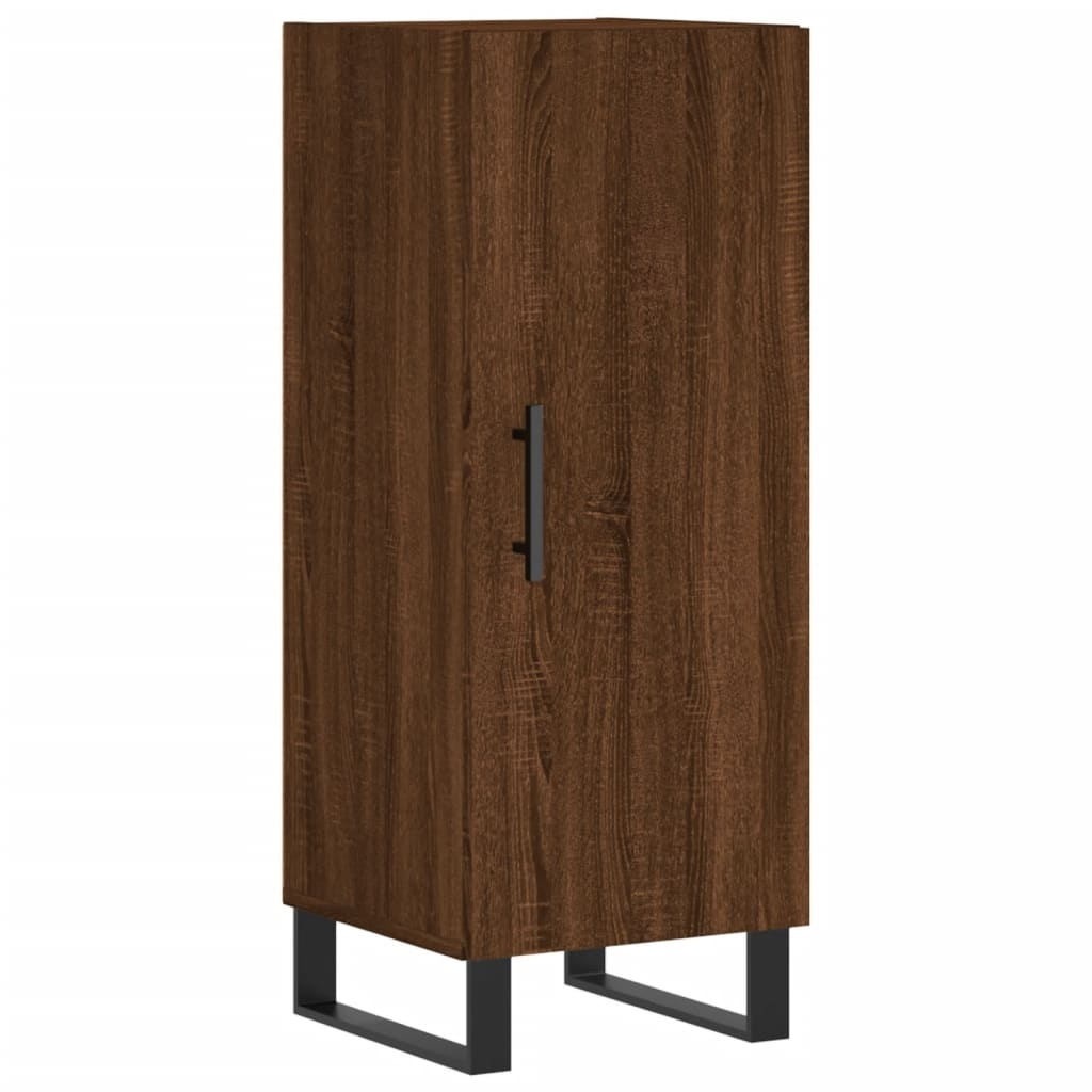 VidaXL Dressoir 34,5x34x90 cm bewerkt hout bruineikenkleurig