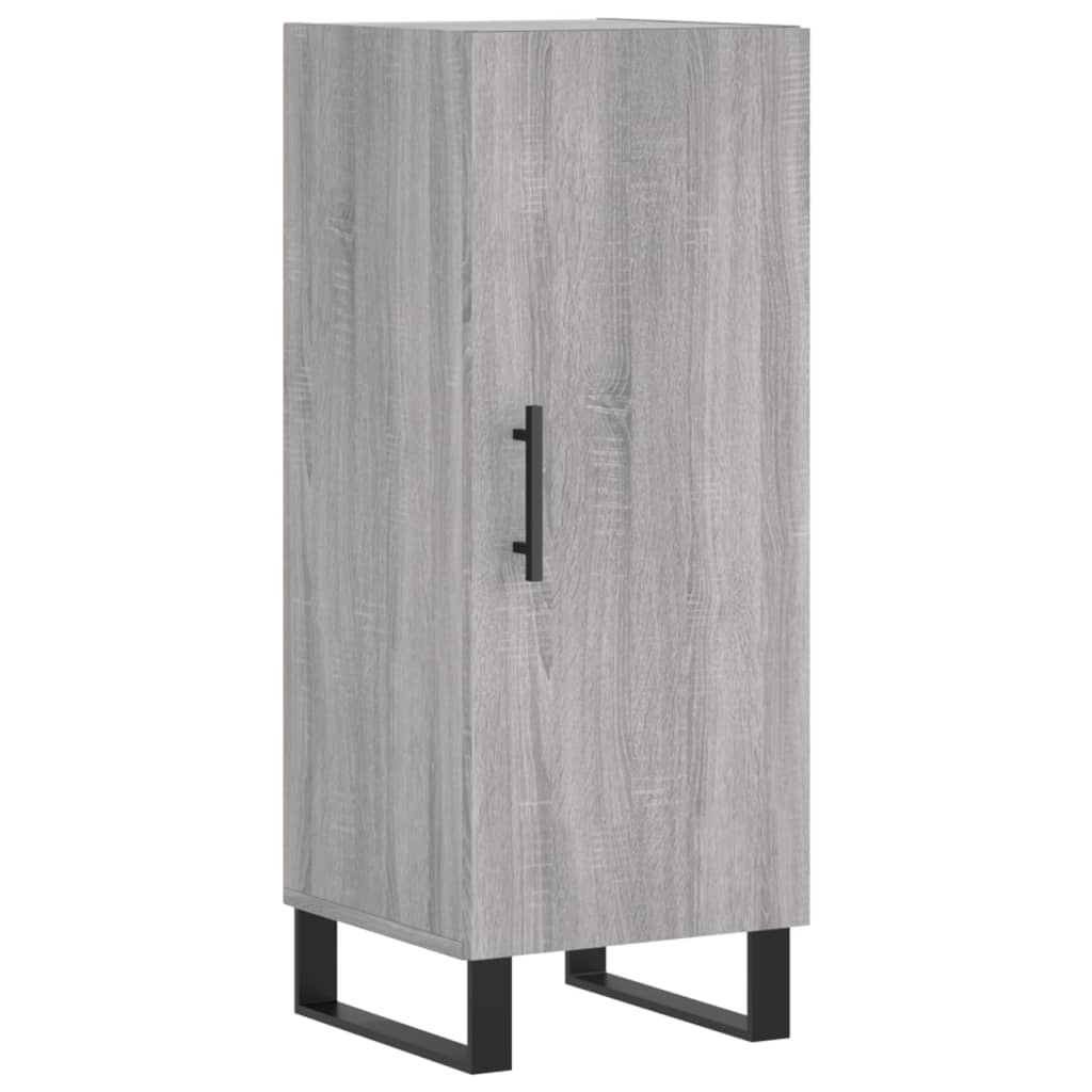VidaXL Dressoir 34,5x34x90 cm bewerkt hout grijs sonoma eikenkleurig