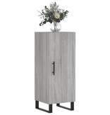 VidaXL Dressoir 34,5x34x90 cm bewerkt hout grijs sonoma eikenkleurig