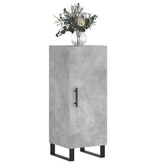 VidaXL Dressoir 34,5x34x90 cm bewerkt hout betongrijs