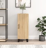 VidaXL Dressoir 34,5x34x90 cm bewerkt hout sonoma eiken