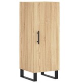 VidaXL Dressoir 34,5x34x90 cm bewerkt hout sonoma eiken