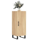 VidaXL Dressoir 34,5x34x90 cm bewerkt hout sonoma eiken