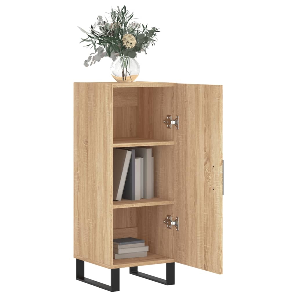 VidaXL Dressoir 34,5x34x90 cm bewerkt hout sonoma eiken